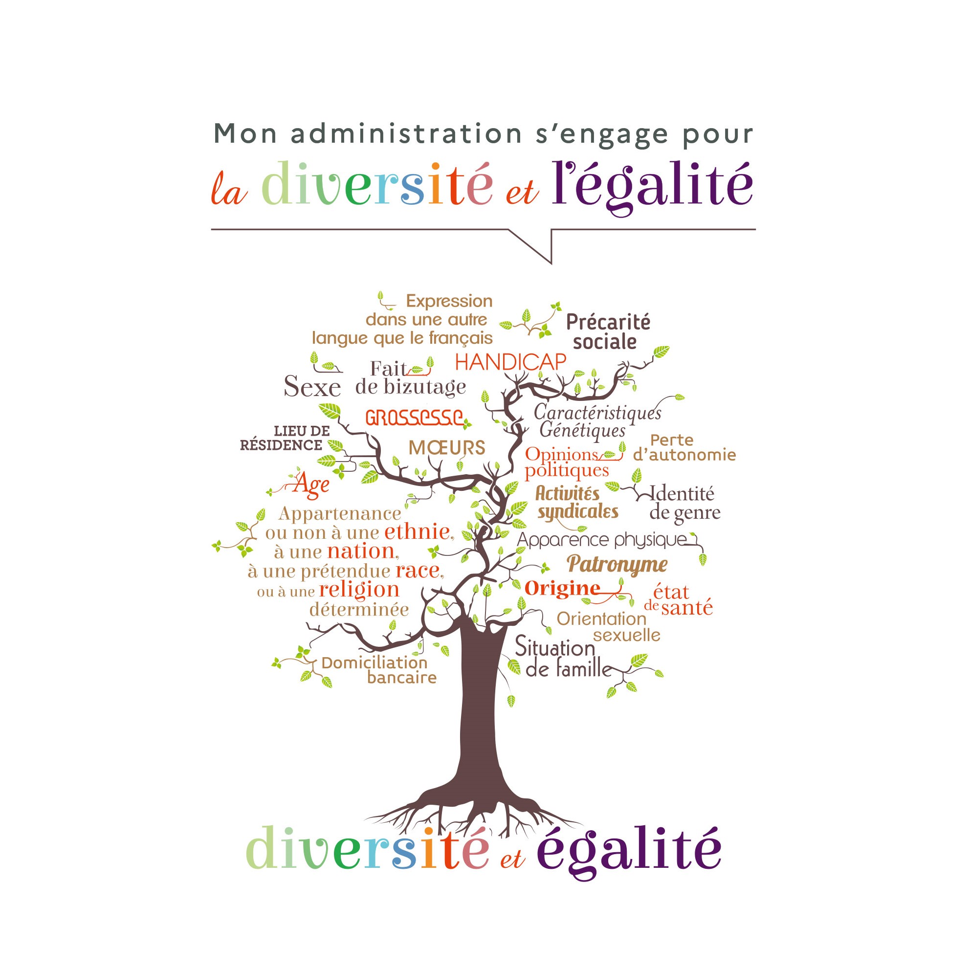 Mon administration s'engage pour la diversité et l'égalité